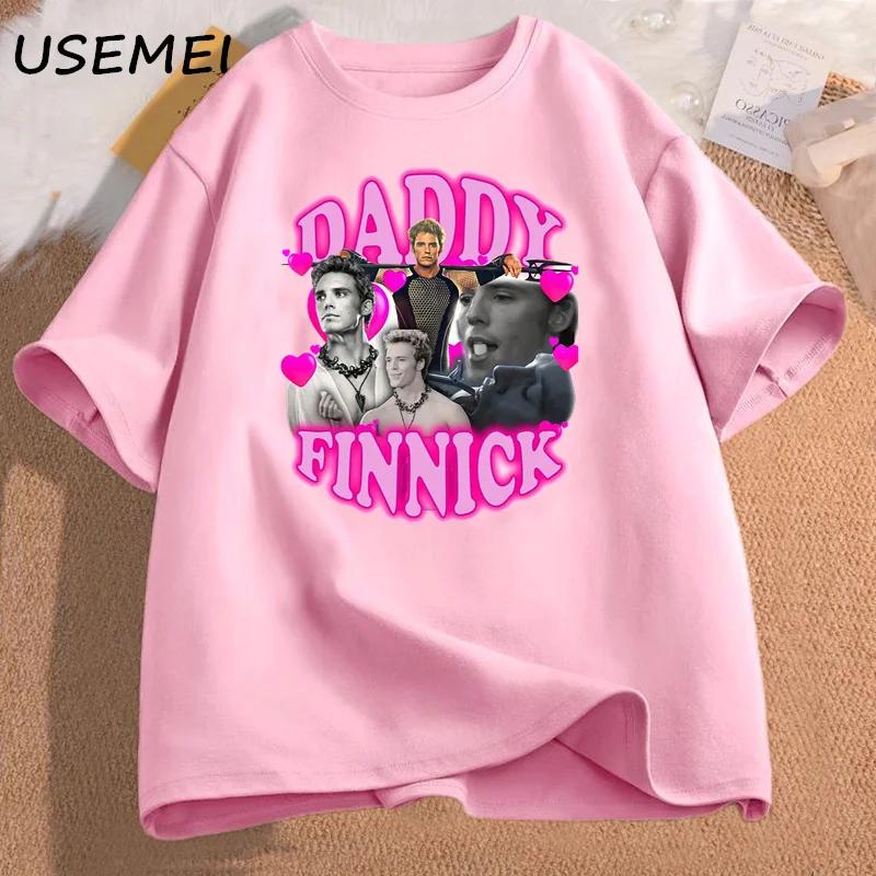 Finnick Odair Graphic T Shirts Vintage Short Sleeve Tshirts Cotton Cotton Women Men Finnick Odair Tshirt Character Serie Tops