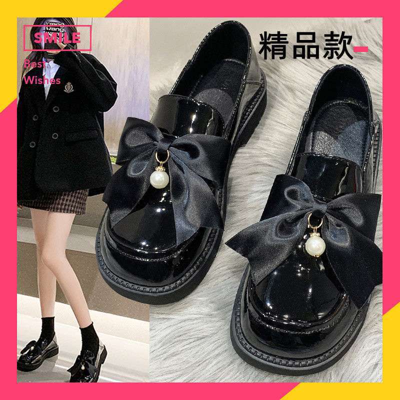 

Маленькие кожаные туфли в британском стиле женские 2025 весна новая французские лоферы на плоской подошве однопедальные с мягкой подошвой и мягкими боковинами одинарные туфли 45 processing shoes are not the main picture.