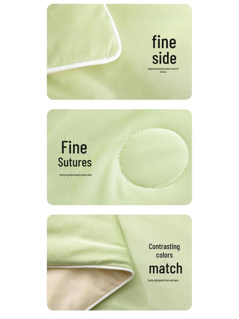 Silk-Like Summer Cooling Quilt - Lightweight, Washable, Luxurious Comfort