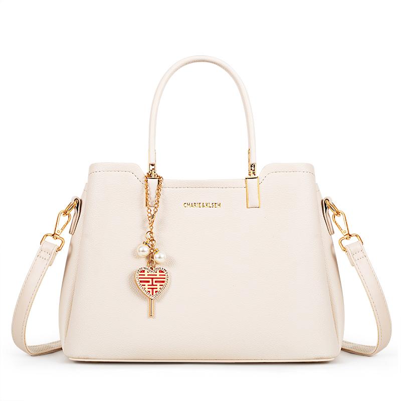 

Premium sense women s bag 2025 hi bride wedding bag gift atmospheric middle-aged mother handbag daily available білий