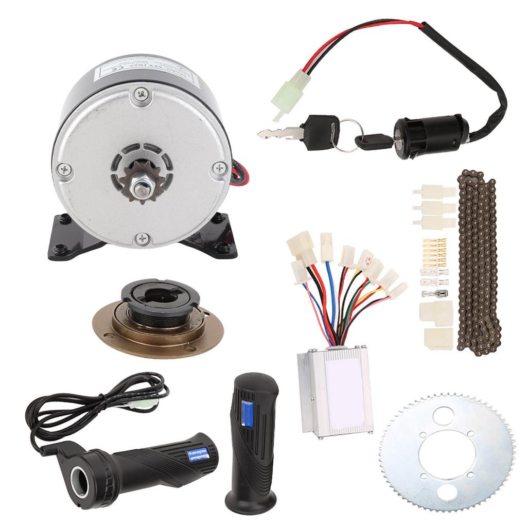 9ks Sada 250W 24V Kartáčový Motor Sada Pro Cyklistickou Konverzi Vysokorychlostní Sada Příslušenství