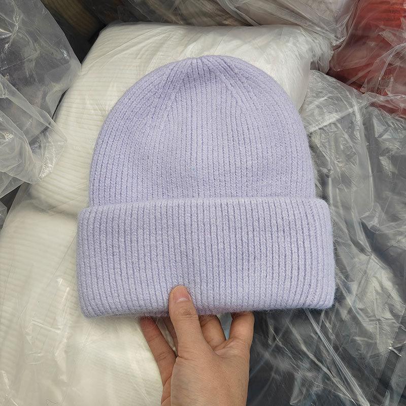 Winter Hats For Women Men Unisex Beanies Luxury Rabbit Fur Thermal Hat Soft Thick Keep Warm Casual Bonnet Baggy Cap New