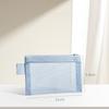 1Pc Portable Mini Zipper Mesh Storage Bag New Coin Purse Small Square Mesh Coin Purse Travel Storage Carry Pouch With Zippered