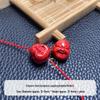 Cinnabar Laughing Buddha Head Bracelet Beads - Exquisite Versatile DIY Gift Accessory