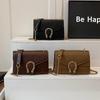 Tasche Damen neu trendige Mode vielseitige kleine quadratische Tasche Damen Schulter Umhängetasche Kette Bacchus-Tasche