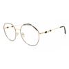 Full Rim Oval Grey Gold Smartbuy Collection Athabasca L122e Fashion Unisex Eyeglasses