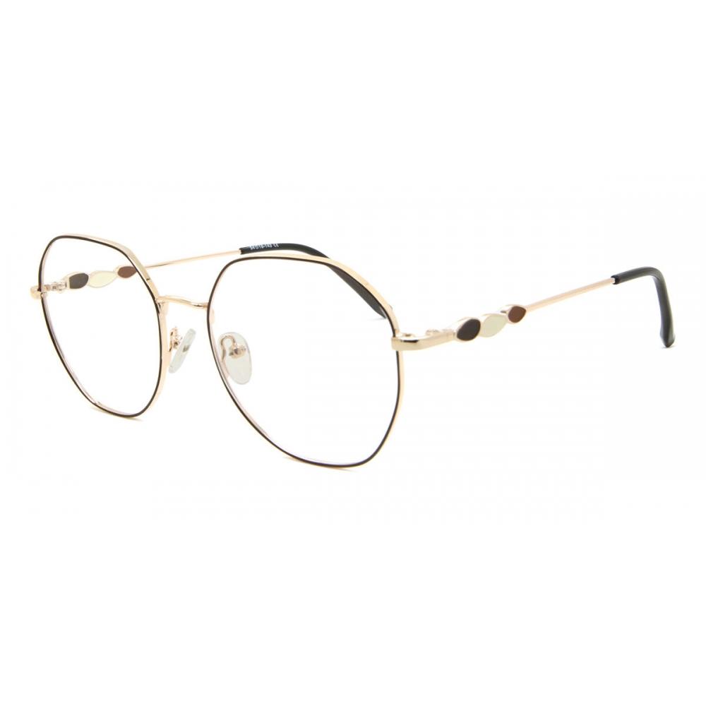 Full Rim Oval Grey Gold Smartbuy Collection Athabasca L122e Fashion Unisex Eyeglasses