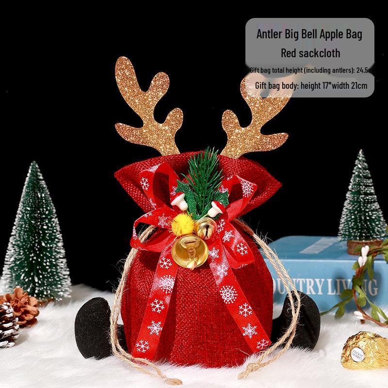 Christmas Eve Apple Candy Gift Tote & Packaging Bag