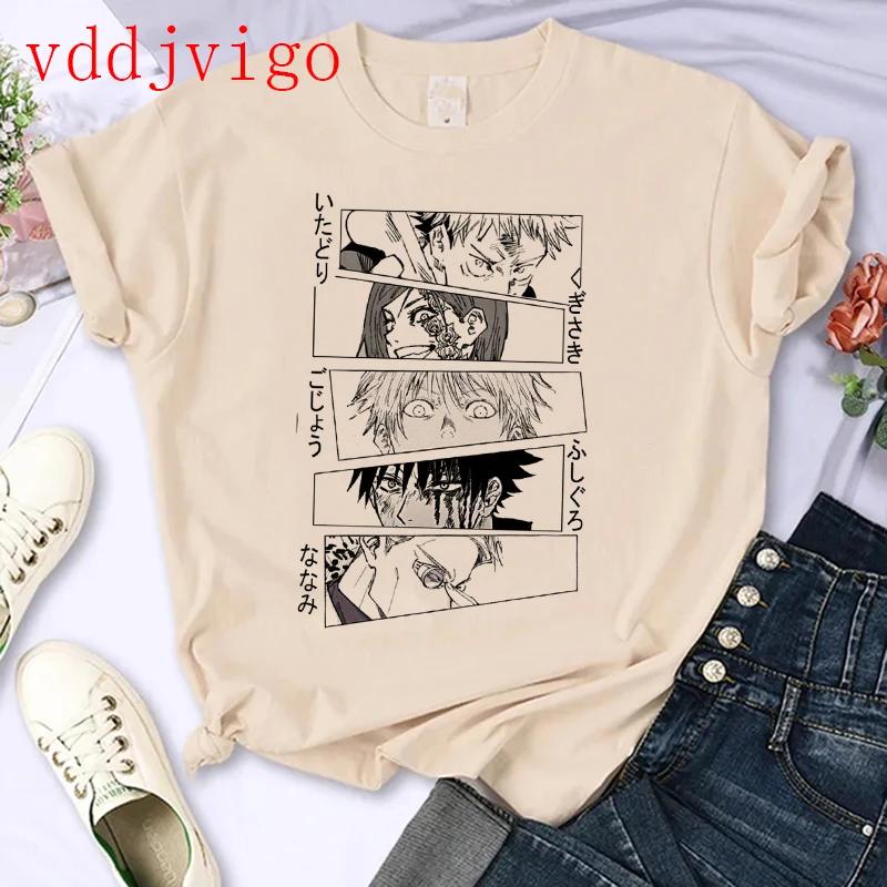 Streetwear Tshirt Japanese Anime Tshirt Jujutsu Kaisen Gojo Satoru Yuji Itadori Unisexga T Shirt Top Tees Clothes Y2k 90s