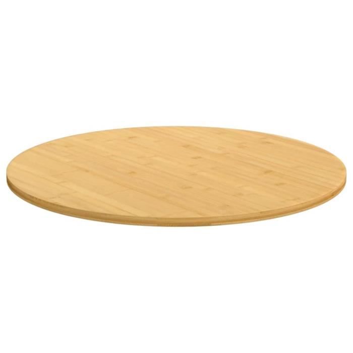 VidaXL Dessus de table Ø60x1,5 cm bambou 352674