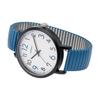 Fieldwork Women's Watch Analog Metal Band Bellows Belt Bellows Stainless Steel Simple Greco Blue ST300-4