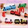 Colorful Wooden Magnetic Train Set For Kids With Interactive Push-pull Features
