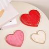 Elegant Wooden Love Shape Tray Perfect For Valentine Gift And Desktop Organization Handmade Wood Heart Shaped Ornament