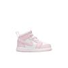 Air Jordan 1 Mid TD Pink Foam Fire Red Baby Sneakers White DQ8425-608