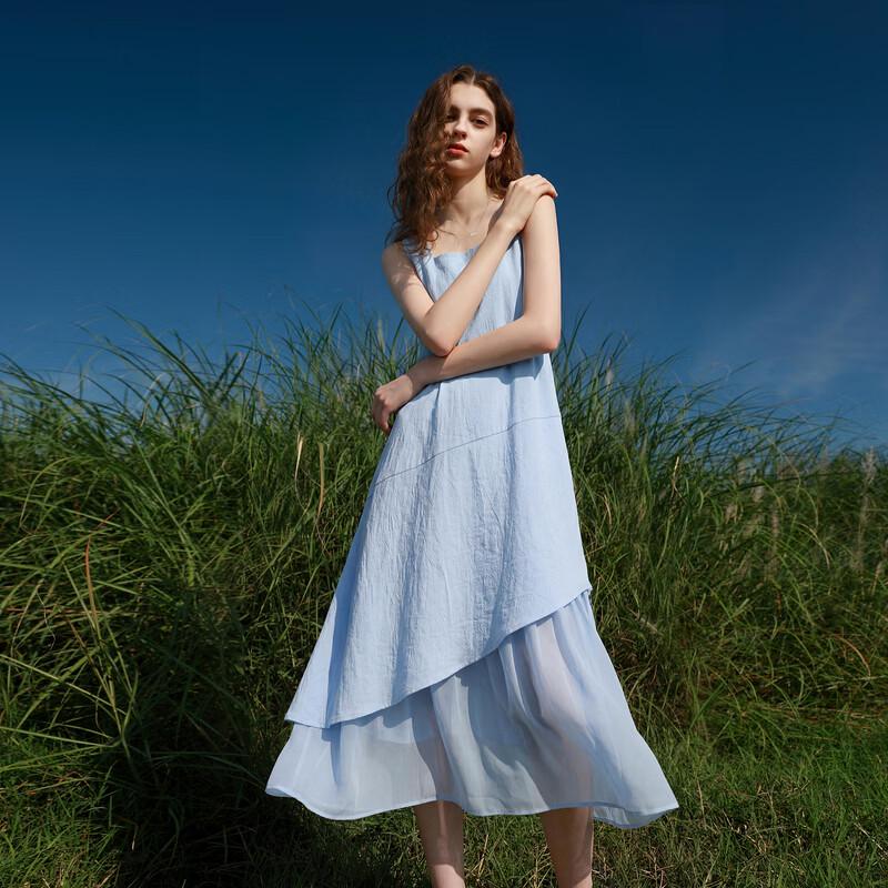 Summer Faux Two-Piece Patchwork Sleeveless Dress