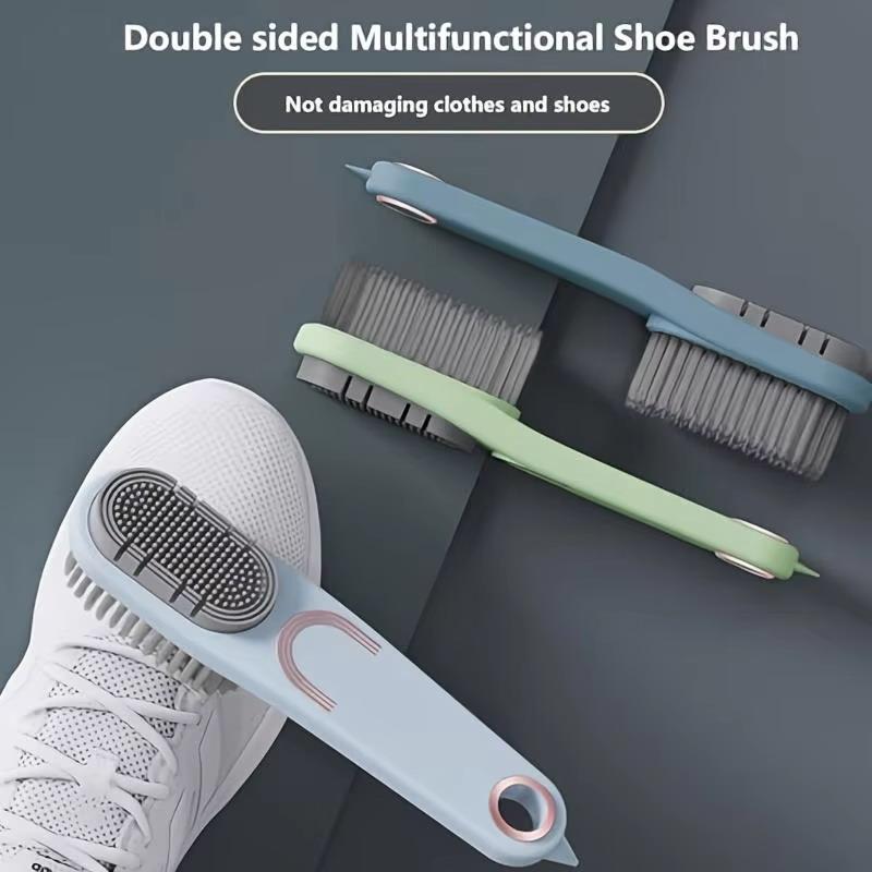 Double-Sided Shoe Brush Soft Bristles Clothes Shoe Brushes Care Brush Waterproof Dirt Removal Cleaning Tool