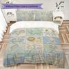 constellations Pattern Bedding uilt Set uilt Cover Pillowcase Home Decoration Birthday Gift (1 * duvet cover + 2 * pillowcase  without core)149