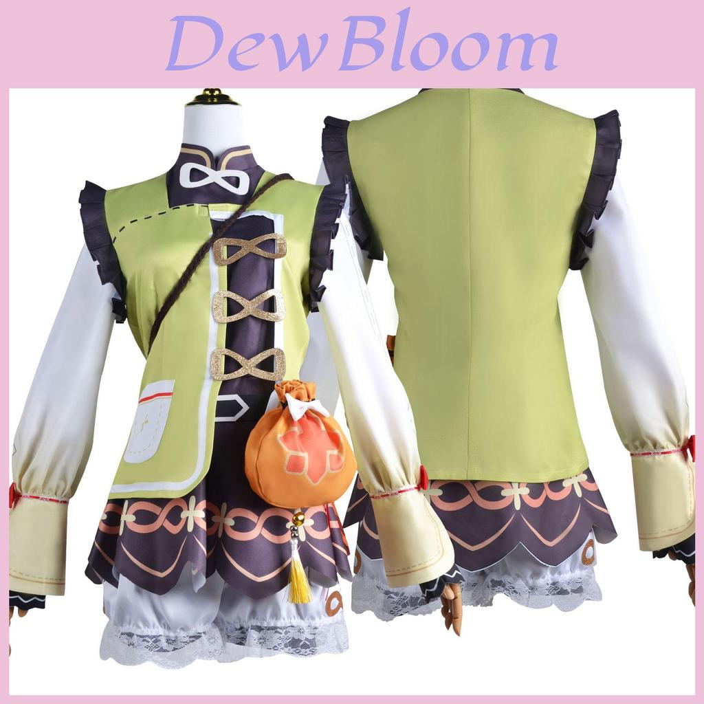 Genshin Impact Yaoyao Cosplay Costume Set Show Female Role Play Game Suit