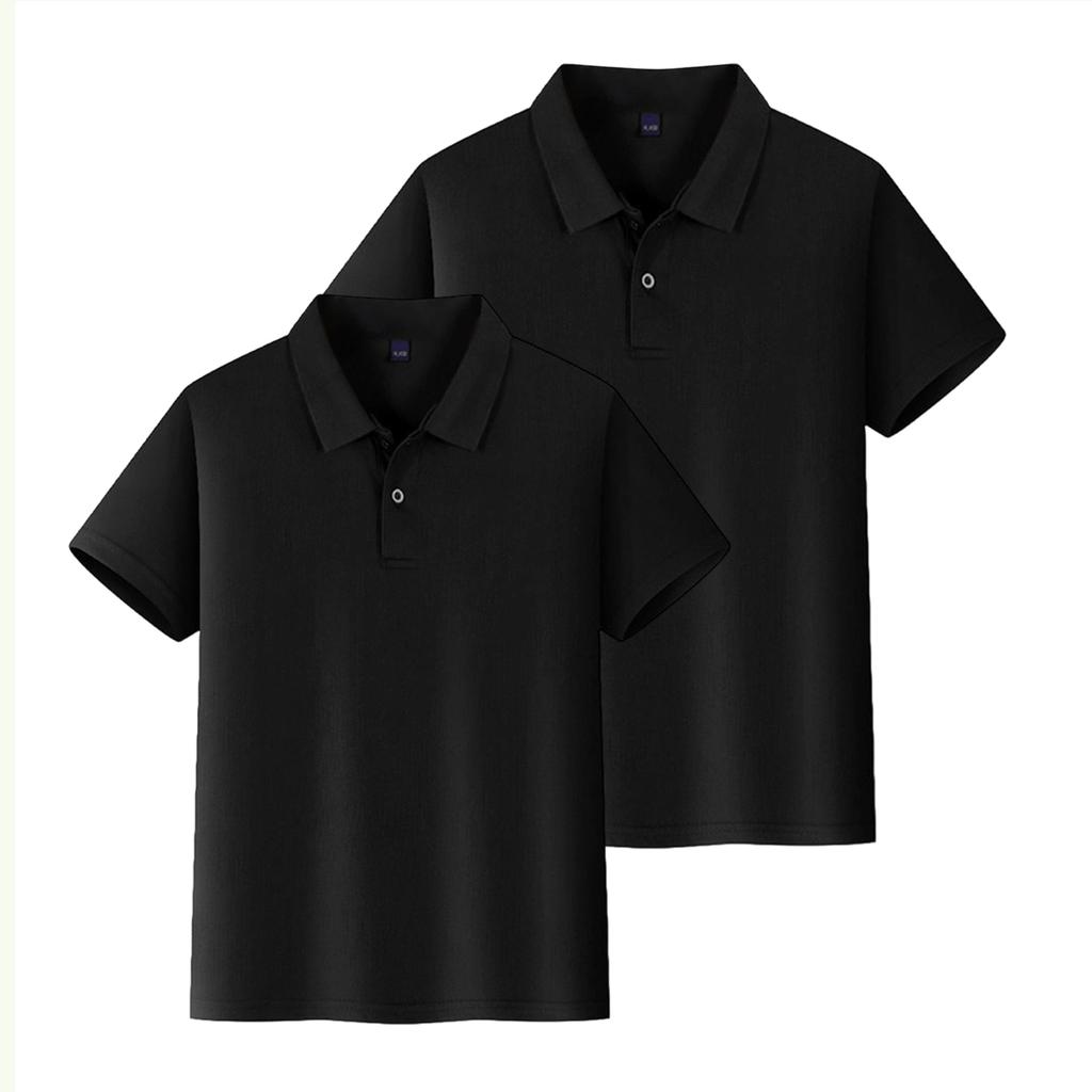 Kids Quick Dry Shirt with Collar, Short Sleeve Sports T-Shirt for Boys and Girls