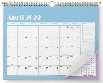 Inkdotpot 13 x 11 Wandkalender – läuft bis Dezember 2023. Monatskalender 2022–2023 mit Spiralbindung zum Aufhängen für Zuhause oder das Büro