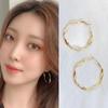 Ireno Stylish Ring Bling Earrings Basic Item for Women