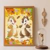 Diamond Painting 5D Round Diamond Full of Diamonds Diy Handmade Stickers, Autumn Chipmunk Home Decoration Paintings
