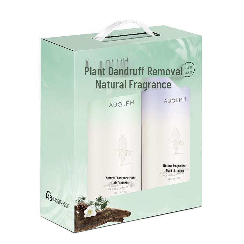 ADOLPH Natural Fragrance Anti-Dandruff Shampoo & Body Wash Set