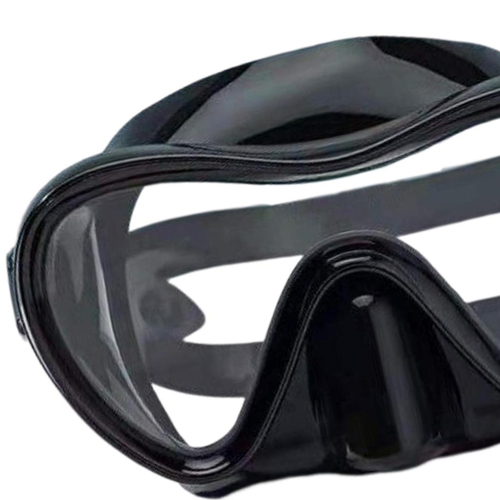 Diving Mask Tempered Glass Clear Lens Silicone Scuba Dive Snorkeling Glasses