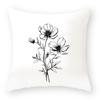 New Flower Series Pillowcases Simple Sofa Decorative Pillows Car Seat Cushions