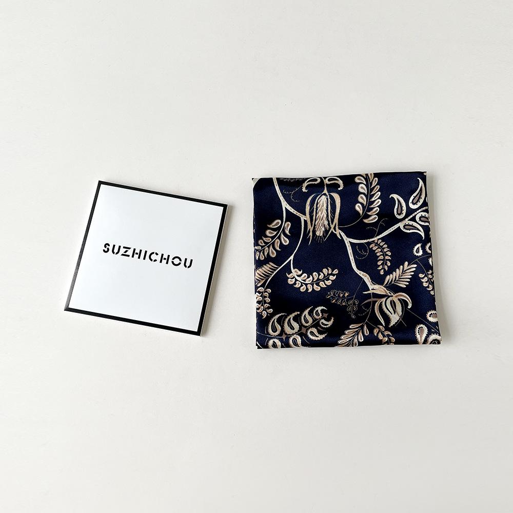 

Весенне-летний атласный длинный шарф для женщин, солнцезащитная шаль, модный атласный длинный шарф для красоты, универсальный дорожный шарф 90*90cm