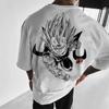 Camiseta de Algodón Puro Estampado Directo Dibujos Animados Bechta Dragon Ball Super Anime para Hombre y Mujer Camiseta Top Tendencia