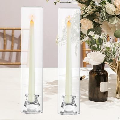 2 Pièces Grand Bougeoir Bougie Cierge Vintage Romantique 12,01 pouces Centre de Table