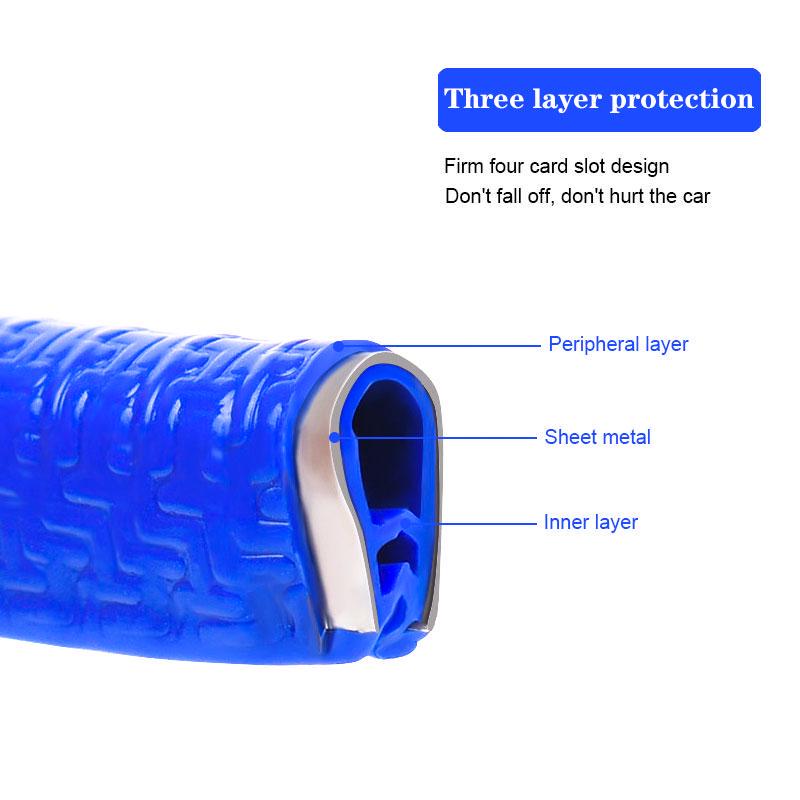 20M/10M/8M/5M Auto Universal Car Door Edge Rubber Strips Non-Stick Scratch Protector Sealing DIY Car-styling