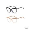 Irregular Polygonal Eyebrow Flat Mirror, Anti Blue Light Cat Eye Personalized Eyeglass Frame, Fashionable Commuting Frame 1027