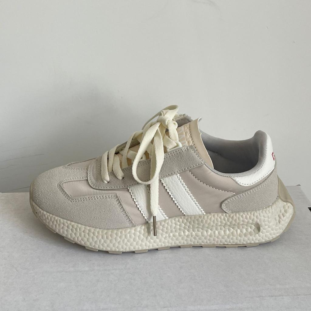 New summer ins Hong Kong style niche waffle sports couple shoes ulzzang retro student running