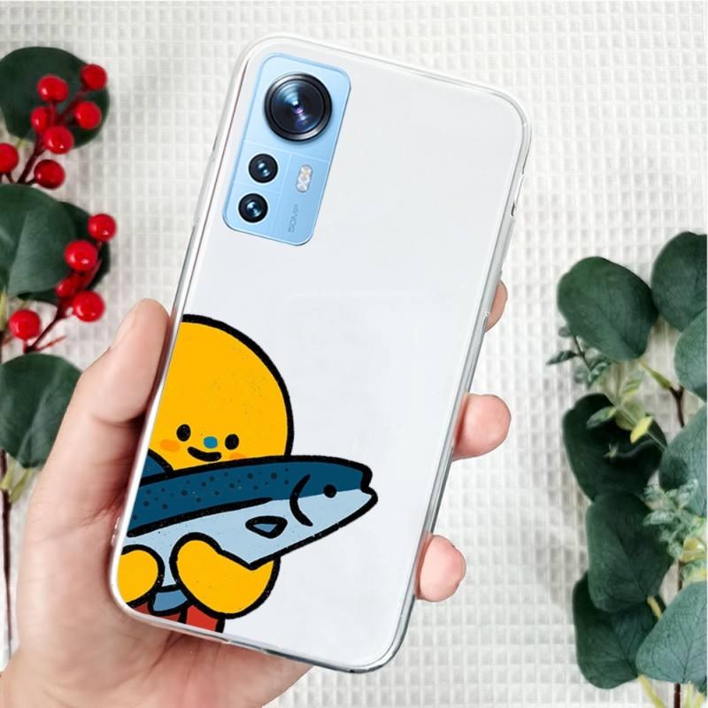 Cartoon Little Dinosaur Cute Hand Drawns Phone Case For Xiaomi 12 10 11 Redmi 10X 9T Note 10S 9 8 Pro Transparent Cover