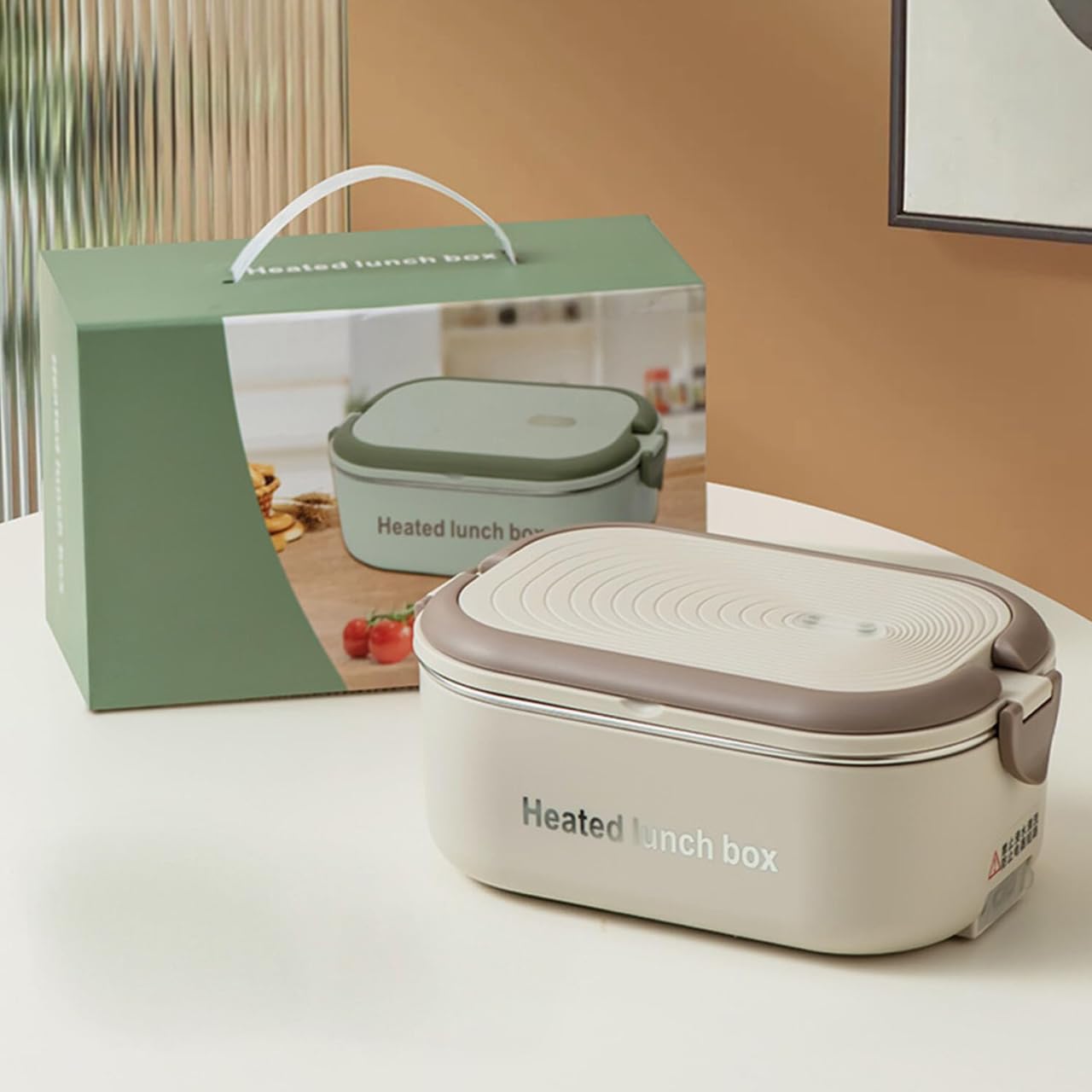 Aseech Electric Heated Lunch Box Small Single-Serving 12L Large Capacity for HomeCommuting Fast Heating Long-Lasting Heat Retention Stainless 5140₽
