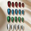 Flashy Almond Cat Eye Wearable Nails Collection - High-End Whitening Manicure for Summer