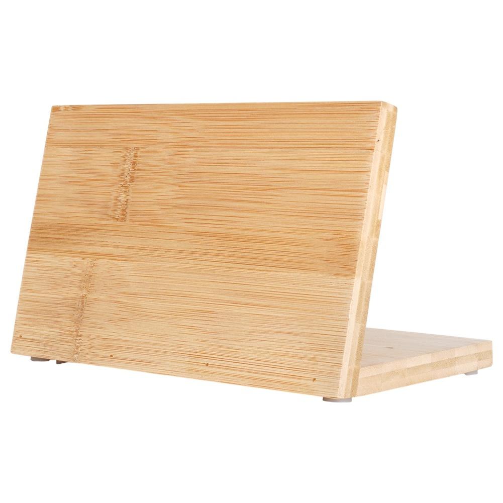 Bambusständer Küchenblock für Messer Universeller Magnetischer Messerblock