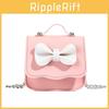 Childrens Pink Pu Butterfly Bow Crossbody Bag With Durable Wearresistant Material For Daily Use