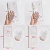 A6 Loose Leaf Cover 6-Hole Narrow Double Buckle PVC Notebook Cover Half Laser Transparent Detachable Design Flip Cover