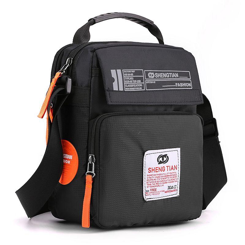 

Сумка-мессенджер Мужская модная мужская сумка Новое поступление Модная наплечная сумка Повседневная трендовая сумка через плечо Мужской рюкзак большой вместимости Мужской Black