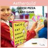 Conjunto de Cartas Interativo Taco Gato Cabra Queijo Pizza Para Desenvolvimento Cerebral E Fortalecimento de Laços