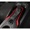 Red Gear Shift Box Panel Cover Trim For TOYOTA COROLLA 2019-2022