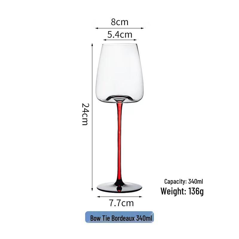Shangqi Stemmed Burgundy Wine Glass Set