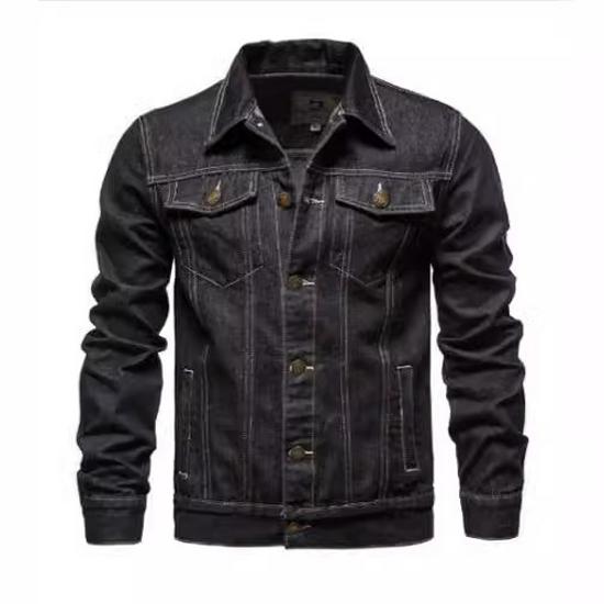 2023 Spring New Men's Slim Denim Jacket: Korean Style, Large Size Casual Coat