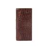 Brown Crocodile Leather Long Wallet Dbwa9f716w3