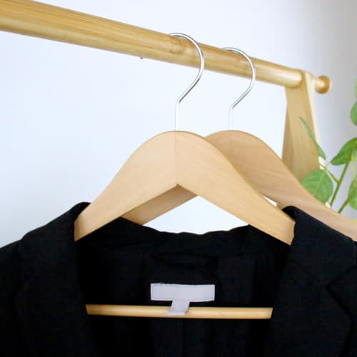Wooden Hangers for Men and Women with Trouser Bars, Shape-Retaining, 360-Degree Rotating, Slim Clothes Hangers for Suits, Shirts, Jackets, and Coats (