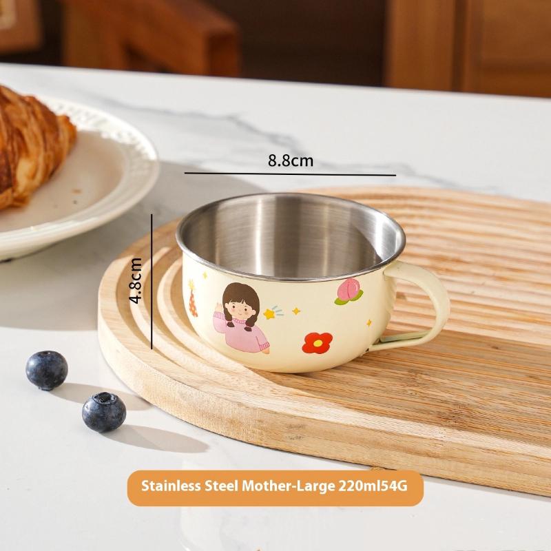 80/220Ml Stainless Steel Water Cup Mug For Kids Anti Scalding Milk Coffee Cup Mini Cute Drinking Mug Coffee Cups