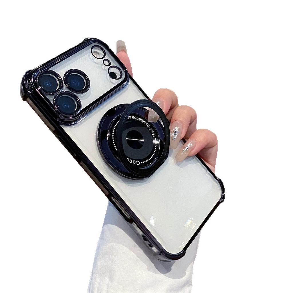 For IPhone 17 Anti Drop Phone Case for Apple 16 Promax Metal Bracket 15 Four Corner Airbag 14 Protective Cover